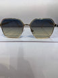 UOL Golden Frame Grey Trancy  Shade Unisex Sunglasses 28741 59 14 140 C6