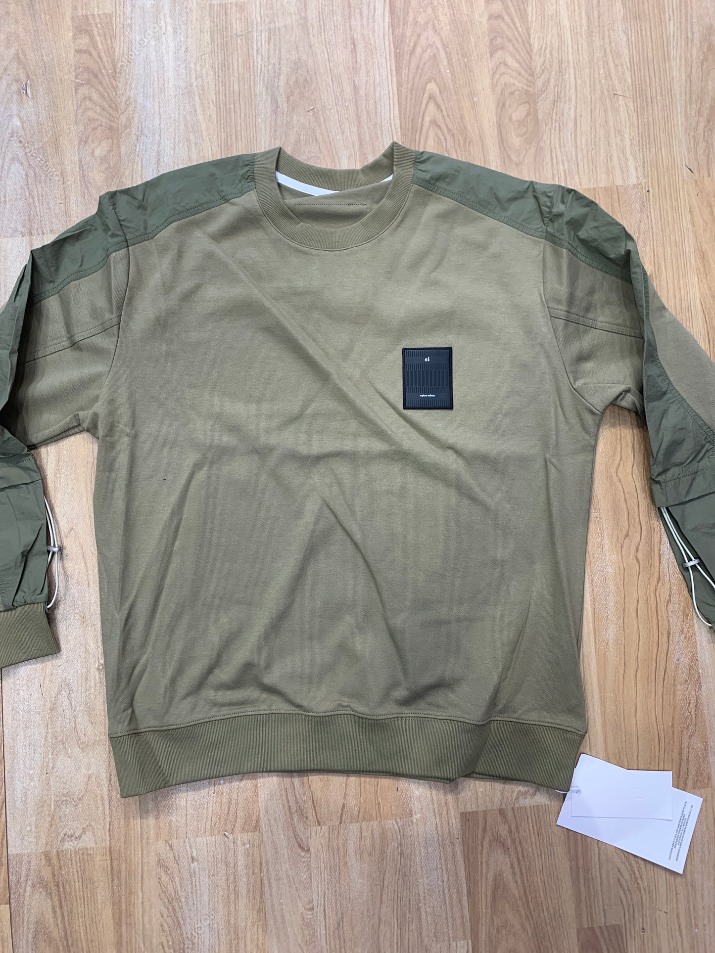 Important Sweatshirt Green Colour Back Print Superior Cuttingh Design Sense Exceptional W5297
