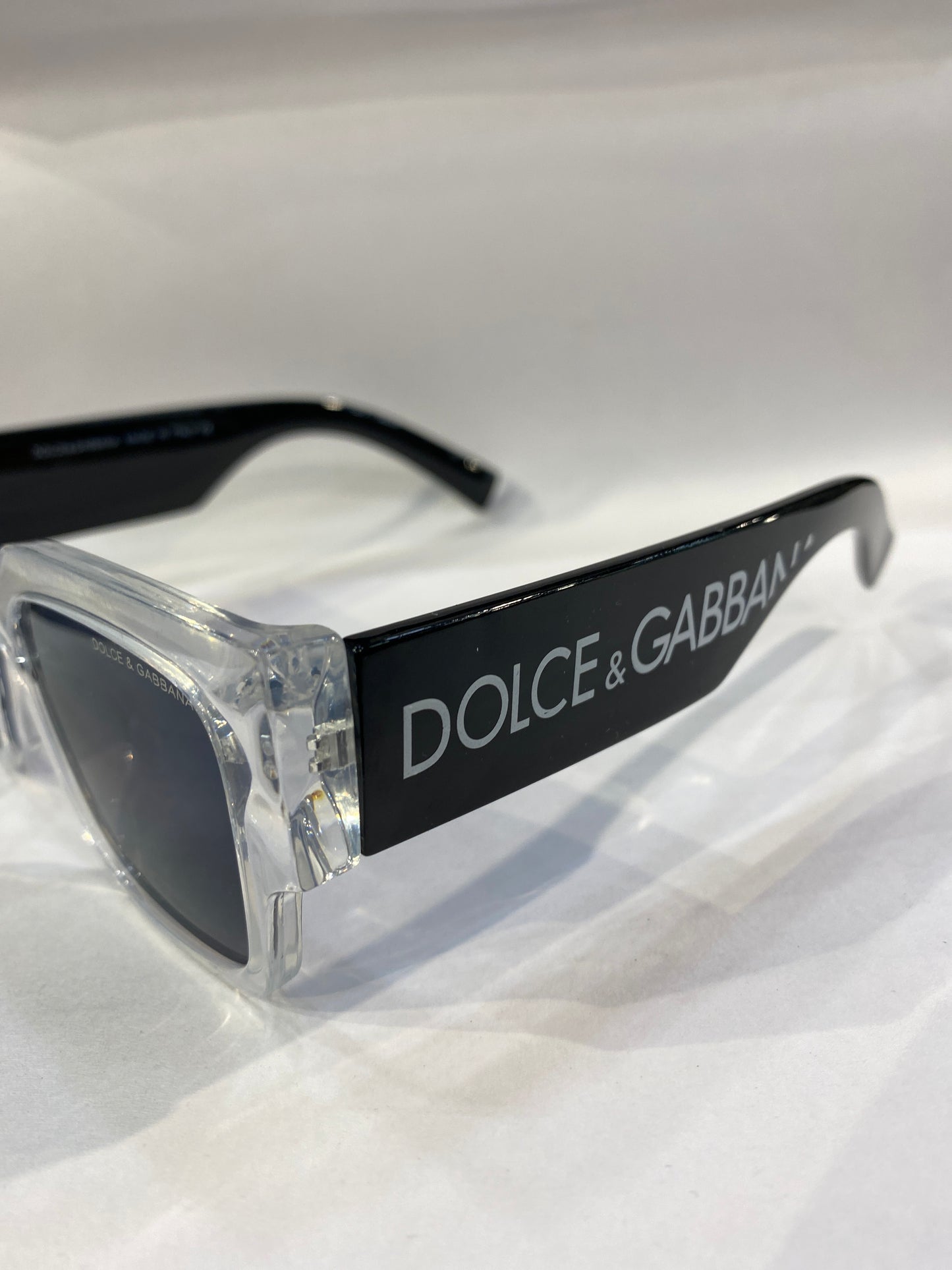 LOD Transparent and Black Frame Black Shade Unisex Sunglass DG6184 C01 51 19 145 3N