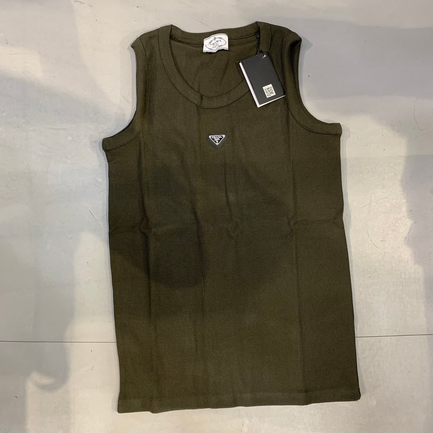 ARP PRA Olive Green Colour Metal Patch Unisex Tank Top 989806
