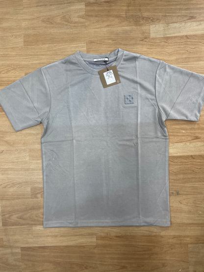 OUTLIER Grey Colour Back Print Premium Quality Round Neck T-Shirt OL 470