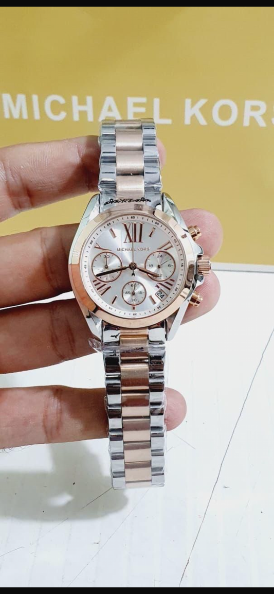 CIM Copper Silver Chain Copper Ring Silver Dial Ladies Watch 901661
