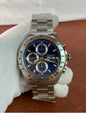 GAT Blue Dial Silver chain Japanese All Chrono Date Working Men’s Working 990719