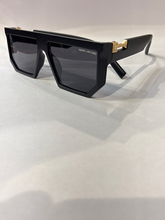 RAM Matte Black Frame Black Shade Unisex Sunglasses Sun044
