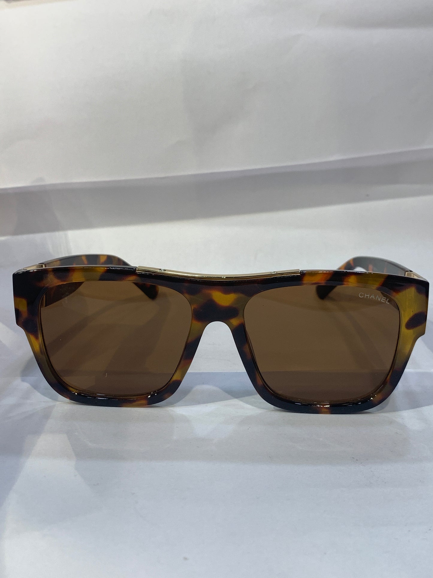 AHC CHA leopard print Frame Brown Shade Unisex Sunglass 98031 60 22 152 C8