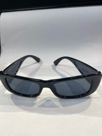 Rev Ver Black Frame Black  Shade Unisex Sunglass 44815417-140