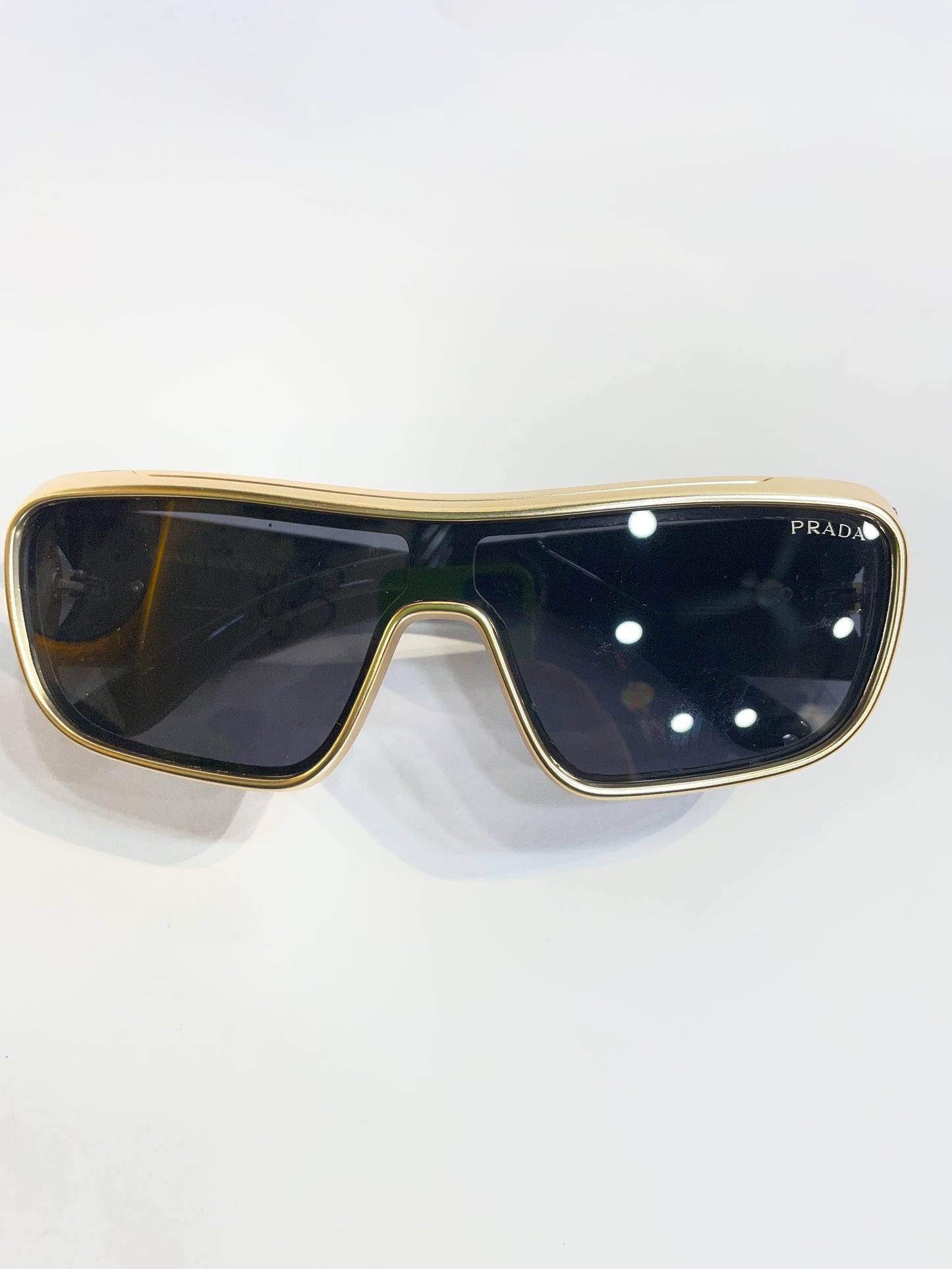 ARP Golden Black Frame Black Shade Unisex Branded Sunglasses SUN212