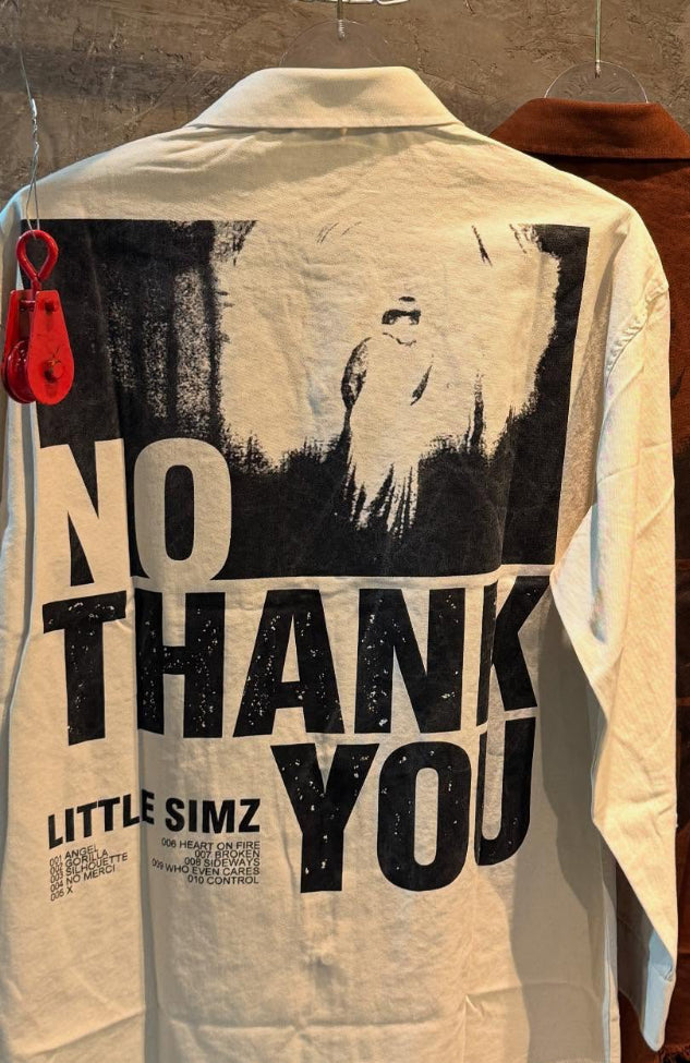LITTLE SIMZ Cream Colour Imported Shirt For Men C856