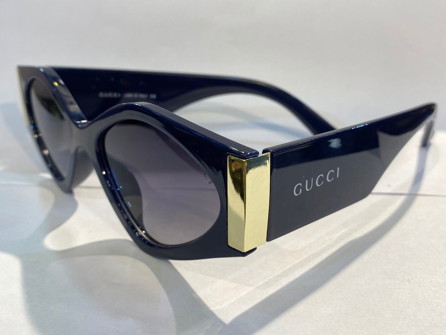 CUG Navy Blue Frame Black Shade Unisex Sunglass 98107 54 18-145