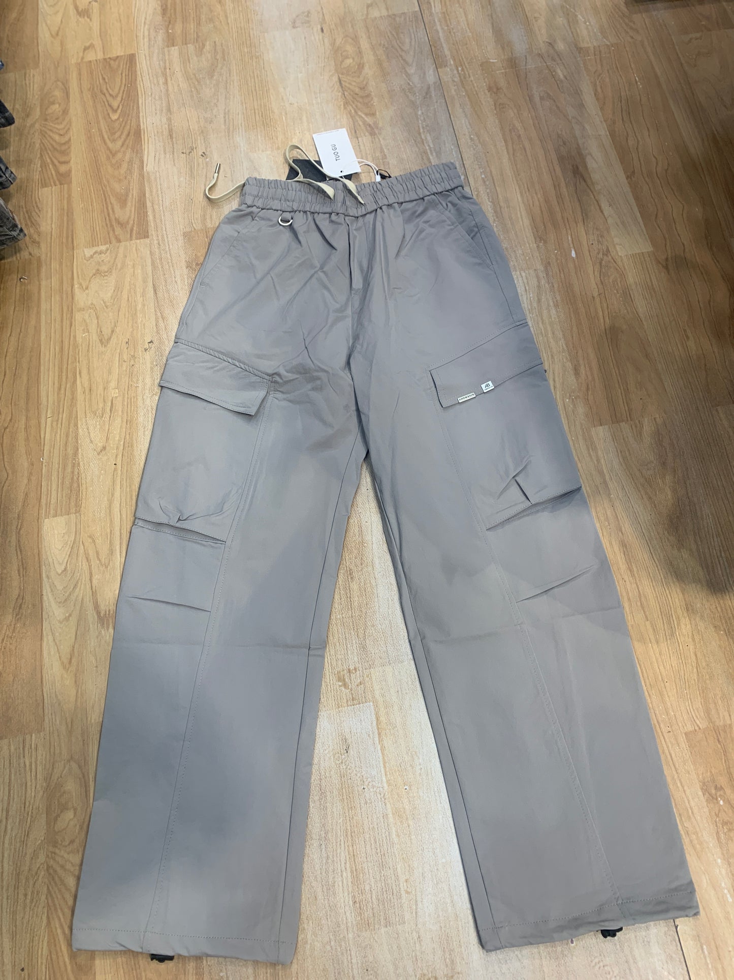 TUO GU Cargo Import Fabric Grey Colour Straight Fit 112