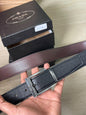ARP PRA Matte Grey Buckle Brown Black Double Side Strap Men’s Belt 991376