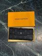 Uol Black Colour Monogram Print Ladies Clutch Zipper 600178