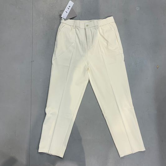 J.JN Cream Korean Straight Fit Unisex Pants F-11