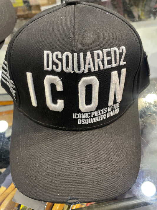 QSD Black Colour White  Embroidery Imported Unisex Cap 990805