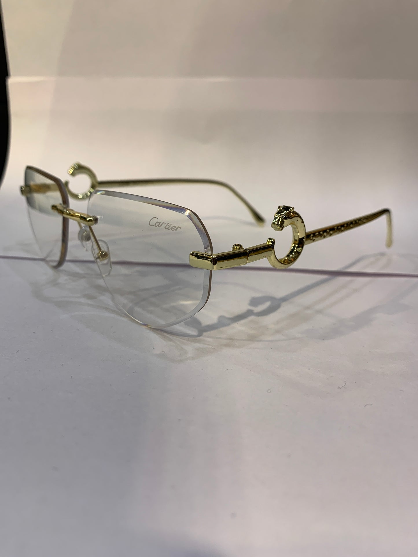 RAC Frameless Trancy Shade Golden Stick Unisex Sunglasses SUN804
