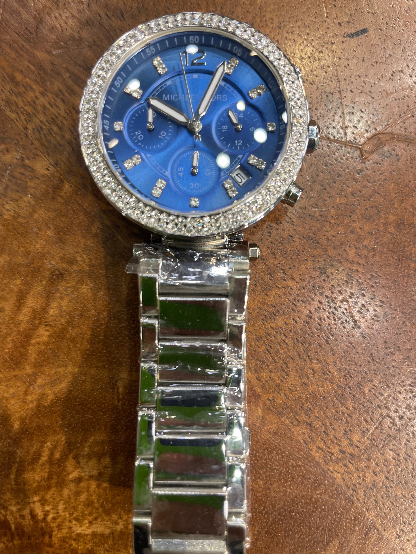 CIM MIC  Silver Chain Blue Dial Ladies Watch 991023