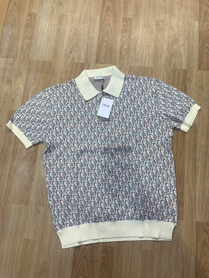 OID Cream Colour Brown Grey OID  Print Premium Quality collar Tshirt 80830