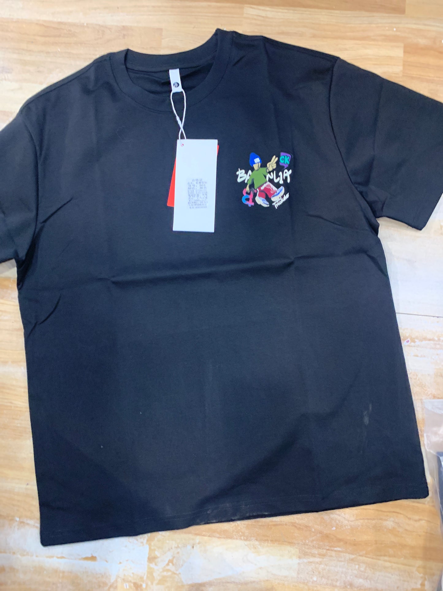 Black Tshirt anime Print Baecnlia Back Print 2333