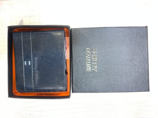LDA Blue Colour Genuine Leather Men’s Wallet GW-021