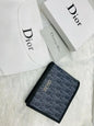 DIO OID Branded Luxury Italian Leather Black Grey Colour Wallet 86411