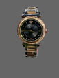 Rev Silver Copper Chain Black Dial Ladies Chain Watch 991123