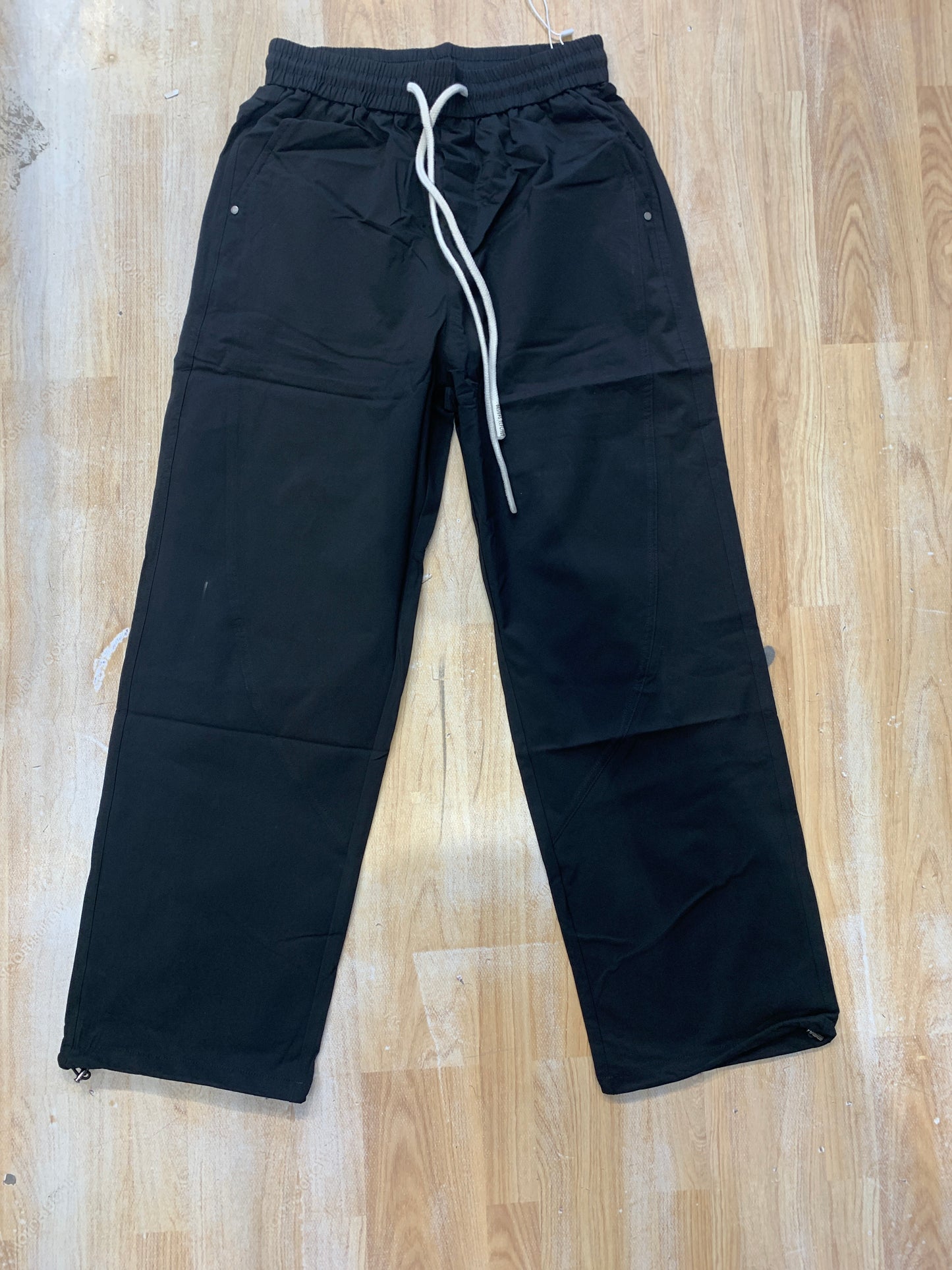 WANLEIGE Black Cargo Stretch Fit 8839