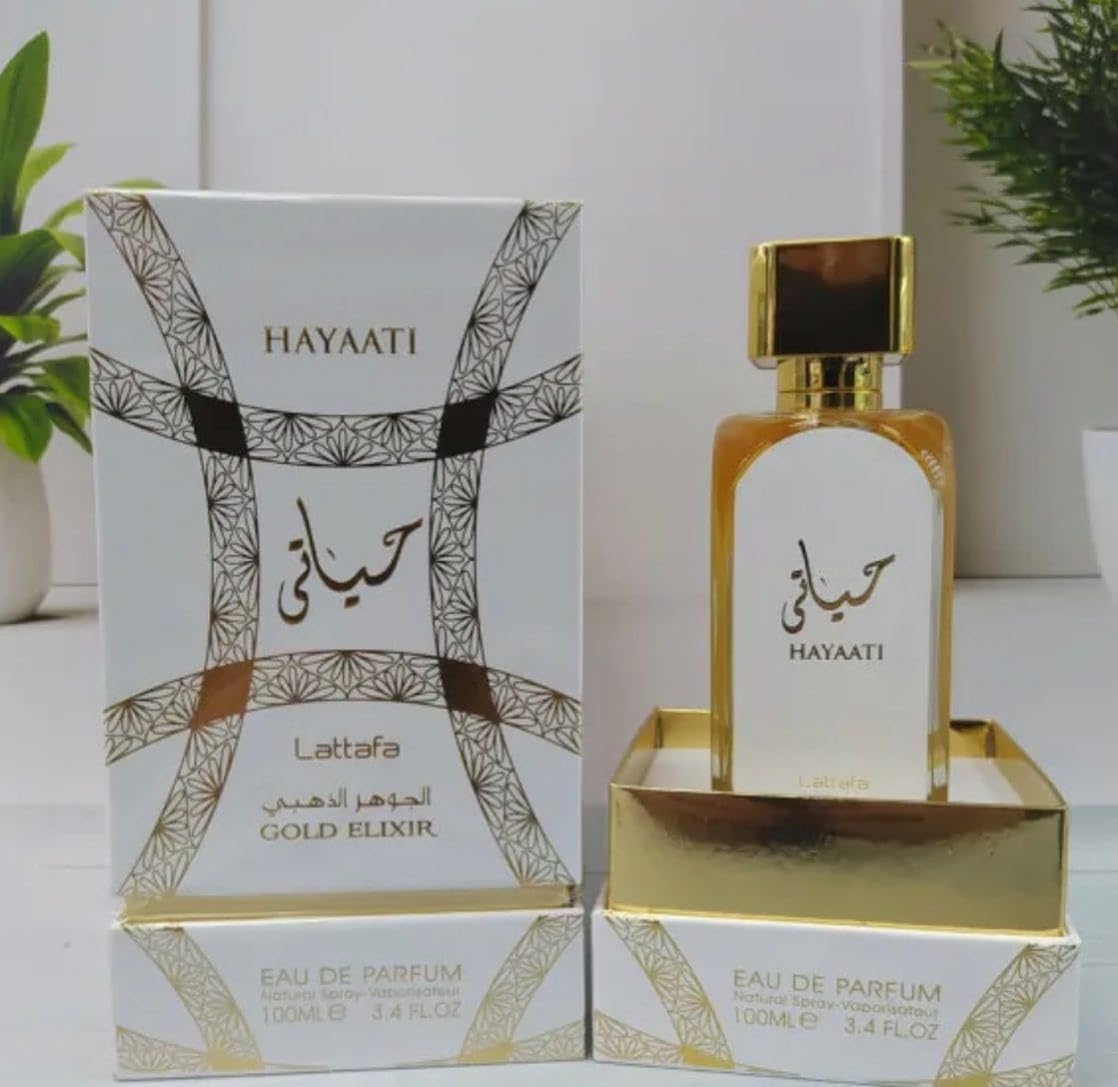 HAYAATI Gold Elixir Lattafa EDP Natural Spray Vaporisateur 100ML 3.4 FL.OZ