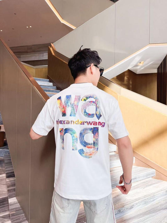 Ale Ela White Tshirt Regular Fit Back Print 25113