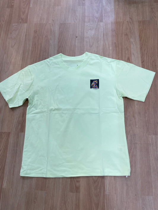 Moguan Design Green Colour Upowerlion Print Premium Quality Round Neck T-Shirt A9808