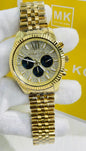 Cim Golden Chain Golden Studded Dial Men’s Chrono Wokring Watch 989592