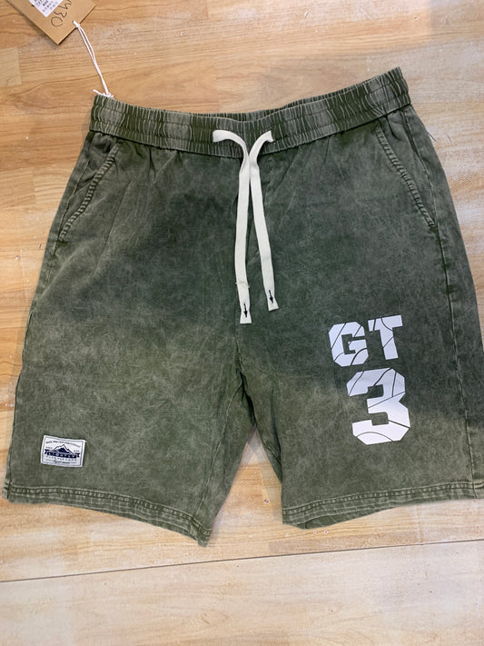 GT3 Green Premium Quality Denim Style Unisex Shorts 309