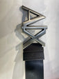 MRA Aix Full Black Matte Buckle Black Brown Reversible Strap Belt 990782