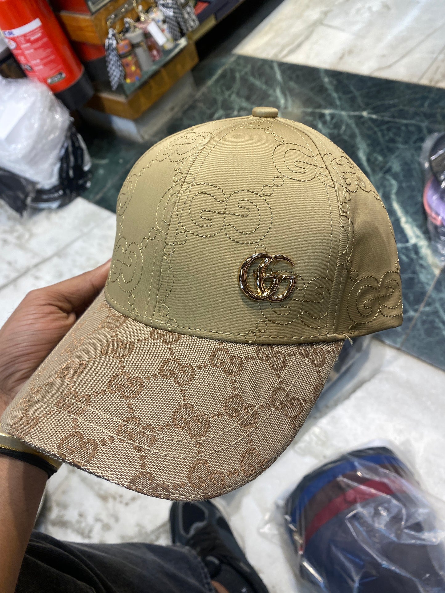 CUG GUC Gold Buckle Imported Unisex Cap 988563