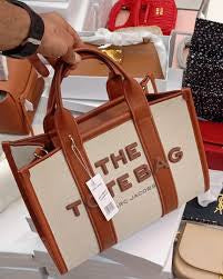 RAM MAR Cream Brown Brown Colour The Tote Bag Premium Quality Ladies Bag 6156-2#