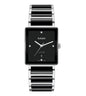 DAR RAD Black Silver Chain Square Black Dial Men’s Watch 991463