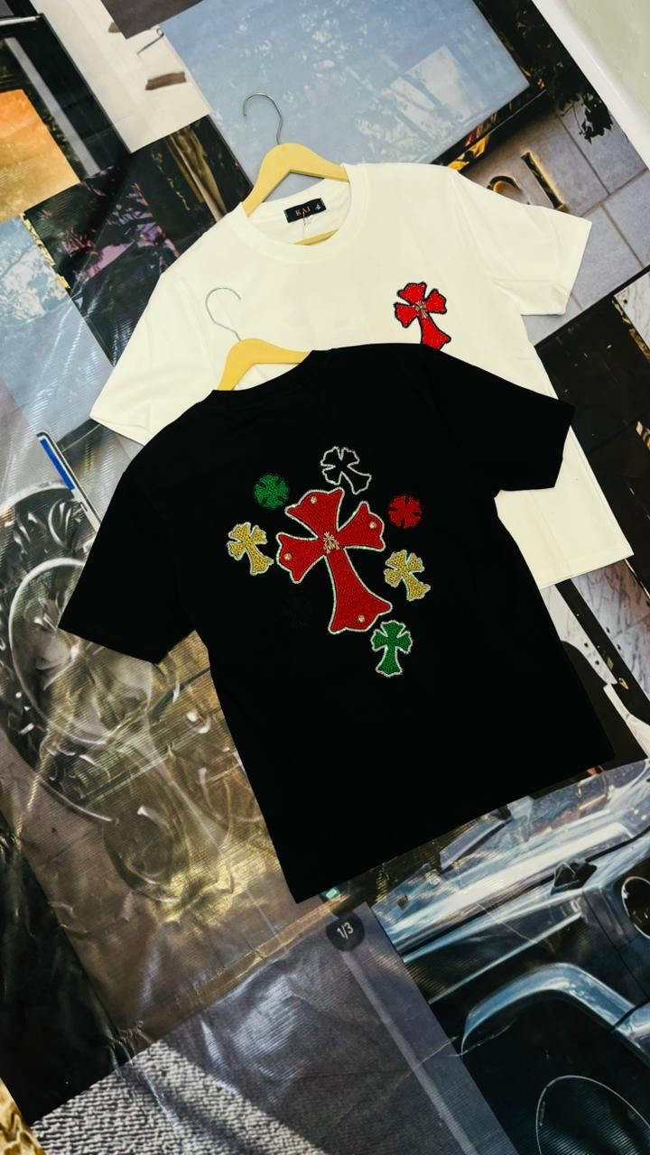 KAI RHC CHR Black Colour With Red Embroidery Premium Quality Imported Unisex T-Shirt 53259