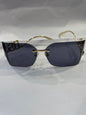 LOD LOD Frameless Golden Stick Black Shade Unisex Sunglasses SUN256