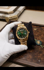 LOR ROL Golden Chain Green Dial Men’s Watch 989331