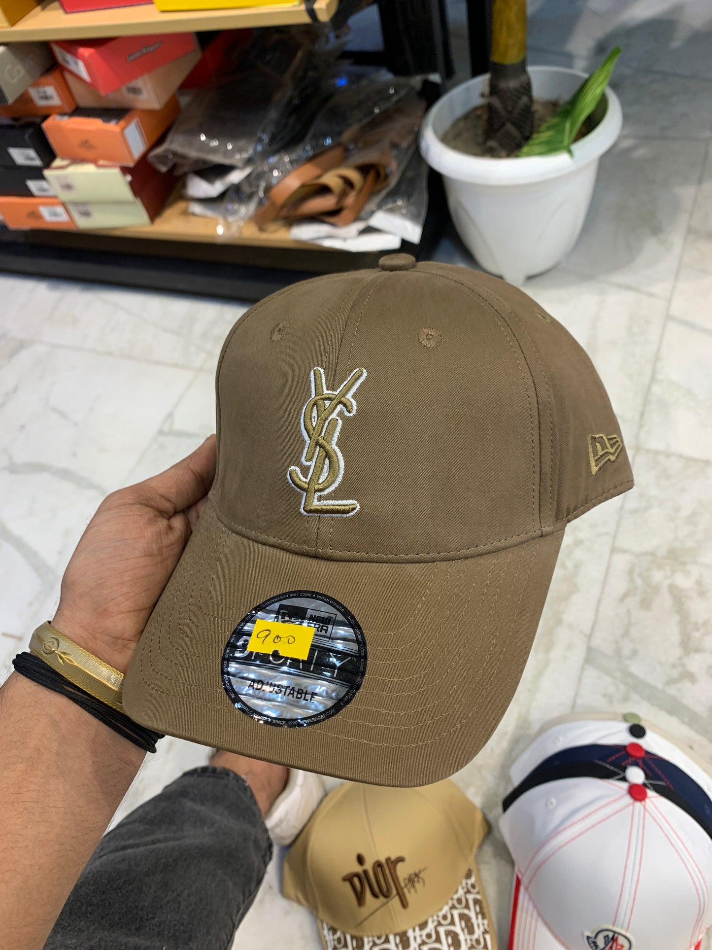 LSY YSL Brown Colour Imported China Cap 988056
