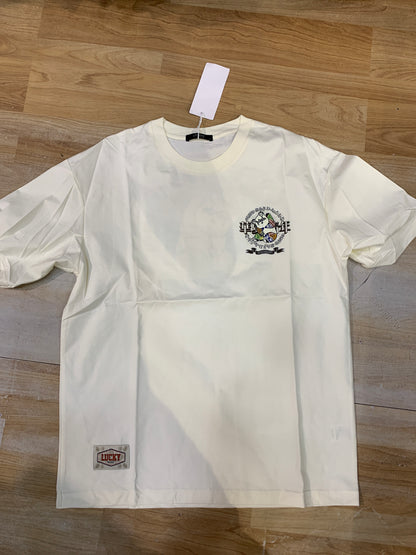 JTNRB Cream Colour Back Print Premium Quality Unisex Oversized T Shirt DB3037903