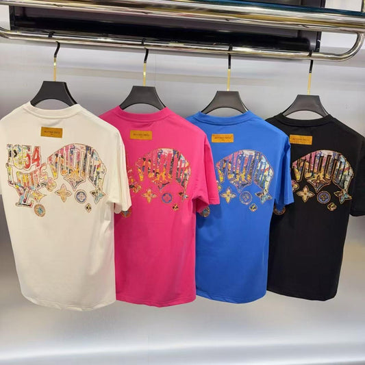 Uol White Tshirt Stone Uol Print Regular Fit Stone Back Print 25127