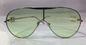 EOL Silver Frame Trancy Green Shade Silver Stick Unisex Sunglasses SUN103