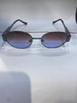 LEC Metal Grey Frame Purple Bluish Shade Unisex Sunglasses 25003 55 17 145