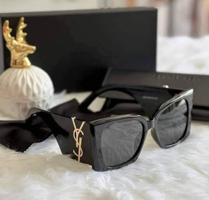 LSY Black Frame Black Shade Sunglass SUN034