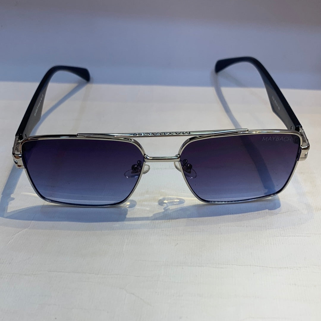 YAM Sliver Black Frame Blue Shade Sungless Z104 60 14 140