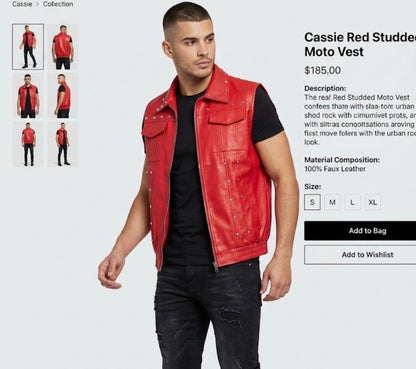 FASHION Multi Colour Studd  Premium Quality Unisex Half Leather Jacket 991428-A