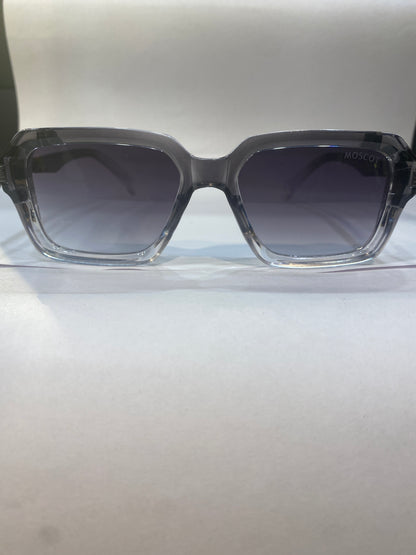 SOM Grey Trancy Frame Blackish Transparent Shade Unisex Sunglasses 6104 52 18 142