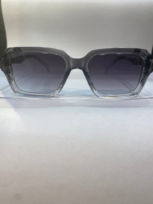 SOM Grey Trancy Frame Blackish Transparent Shade Unisex Sunglasses 6104 52 18 142