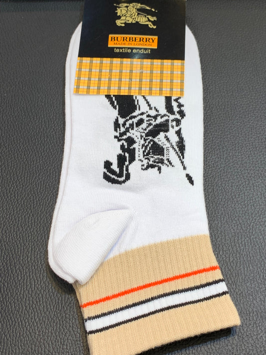 RUB White Colour Mid Ankle Socks 987160