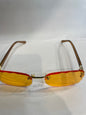 UIM MIU Brown Stick Frameless Orange Shade Unisex Sunglass SUN2031